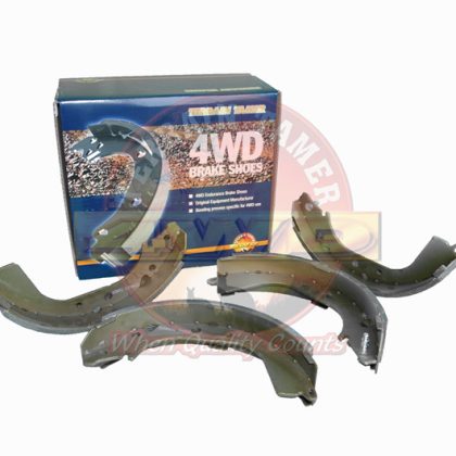 BRAKE SHOE KIT - SUIT 4 BOLT BACKING PLATE REAR ONLY